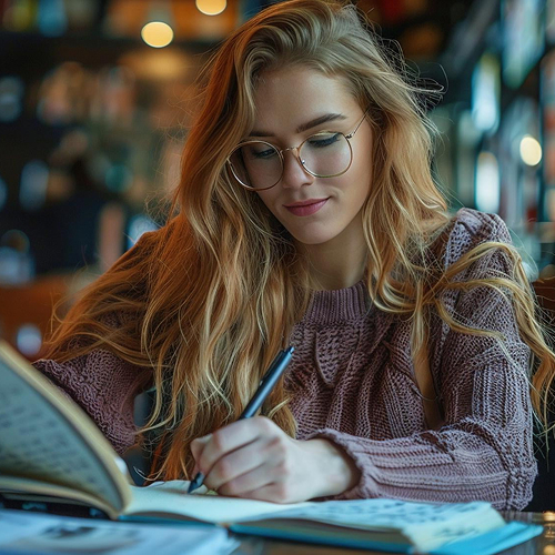 Student learning with a laptop